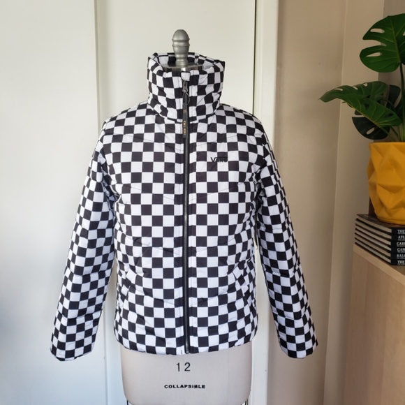 Vans Iconic Checkered Puffer Jacket Size XS NEW! - Picture 4 of 16